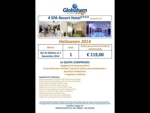 Nuova offerta - OGNISSANTI 4 SPA Resort**** 2014 a Palermo (PA)