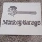 Logo social dell'attività officina moto e scooter monkey garage