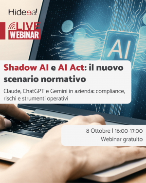 Webinar gratuito | Shadow AI e AI Act
