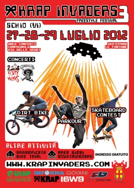 A Schio il 27, 28 e 29 Luglio “Krap Invaders 3”  Freestyle Festival
