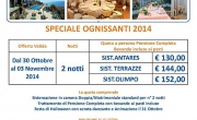 Offerta OGNISSANTI Hotel ANTARES Ottobre 2014