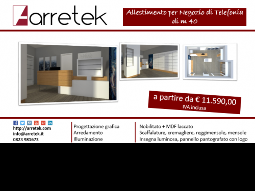 Nuova offerta - Arredamento per negozio di telefonia  a Riardo (Caserta)