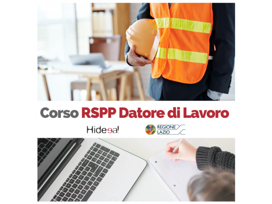 Corso RSPP Datore di Lavoro Online!

Obbligatori...