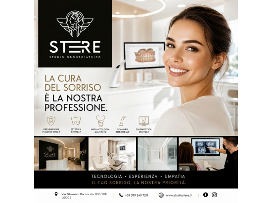 Grafica promozionale dello Studio Odontoiatrico St...