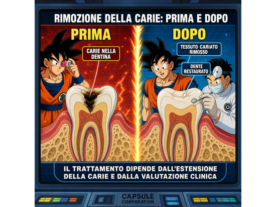 Rimozione della carie: prima e dopo | Studio Stere...