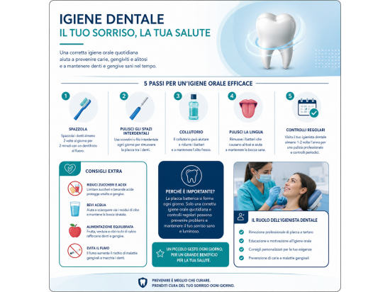 Igiene dentale: 5 passi per una corretta igiene or...