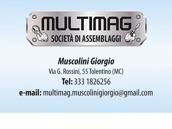 La ditta Multimag si trova in via G. Rossini, 55 a...