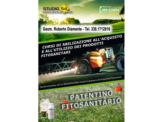 Formazione Patentino FITOSANITARI/FITOFARMACI...