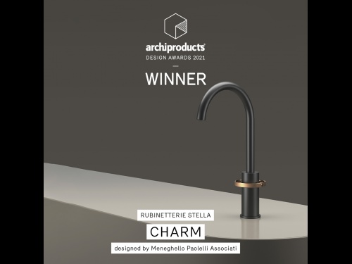 Charm di Rubinetterie Stella premiata agli Archiproducts Design Award 2021
