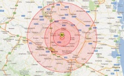  Terremoto: elaborazione grafica del territorio colpito, comune per comune