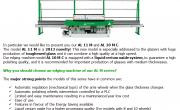Electronic straight-line edging machines for the processing of flat edge with arris and with variable angle, AL M series