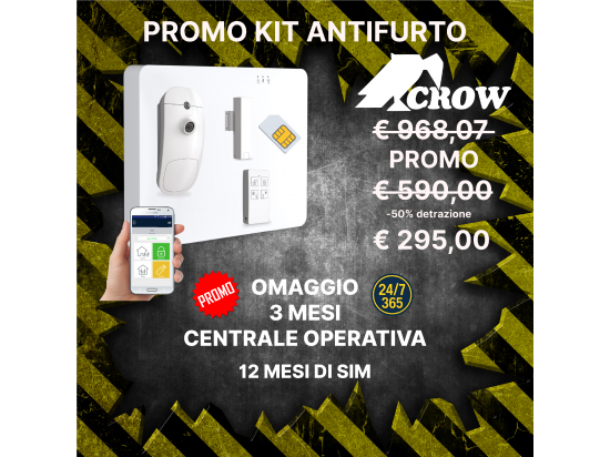 Un impianto professionale da 968,07€ oggi disponibile a soli 590€ E con il Bonus Sicurezza 2026 il costo reale scende a 295€