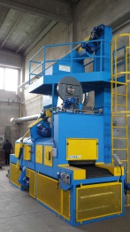 Macchina granigliatrice a tunnel passaggio a rete