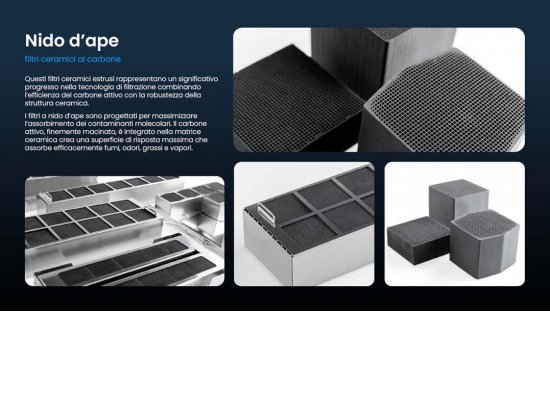 FILTRO A NIDO D'APE, TIPO "HONEYCOMB FILTER"