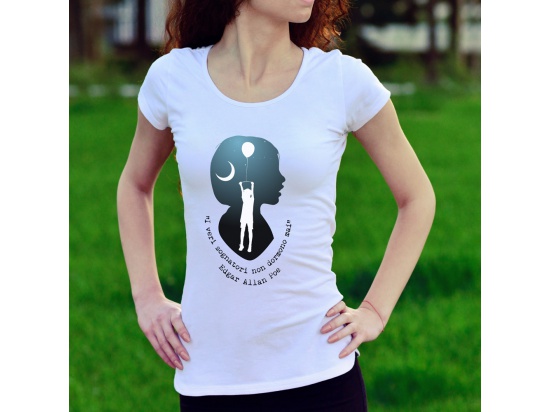 I veri sognatori - Poe - T-Shirt bianca Donna