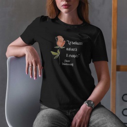 La bellezza salverà il mondo - Dostoevskij - T-Shirt nera Donna