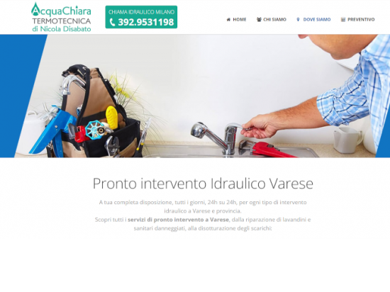Pronto intervento idraulico Varese